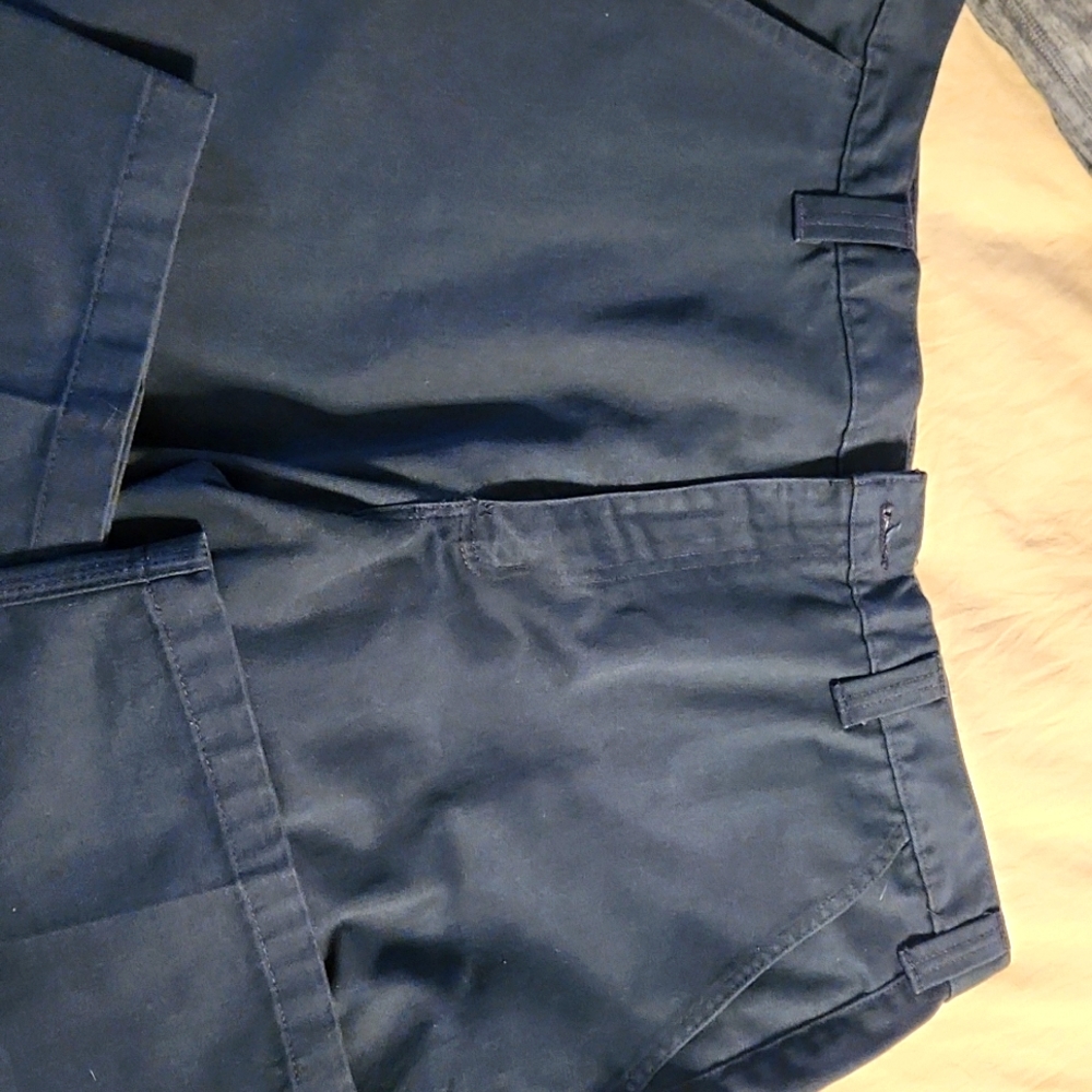 Carhartt, Navy, Flat front work pants, 40 x 32